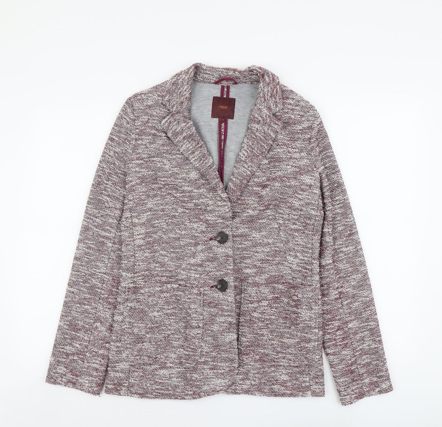 NEXT Womens Purple Polyester Jacket Blazer Size 10