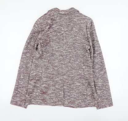 NEXT Womens Purple Polyester Jacket Blazer Size 10