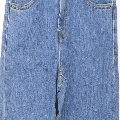 Dr. Denim Womens Blue Cotton Straight Jeans Size 26 in L26 in Regular Button