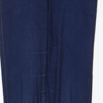 Denim & Co. Womens Blue Cotton Skinny Jeans Size 12 L31 in Regular