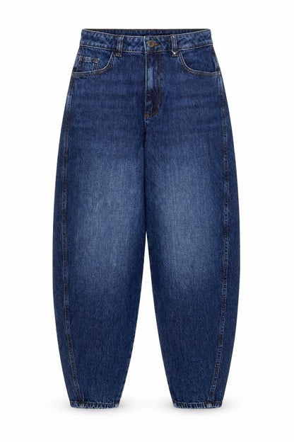 Preworn Womens Blue Cotton Straight Jeans Size 26 in L25 in Regular Button