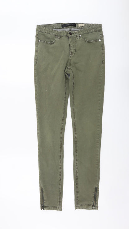 Saint Tropez Womens Green Cotton Skinny Jeans Size S L29 in Regular Button