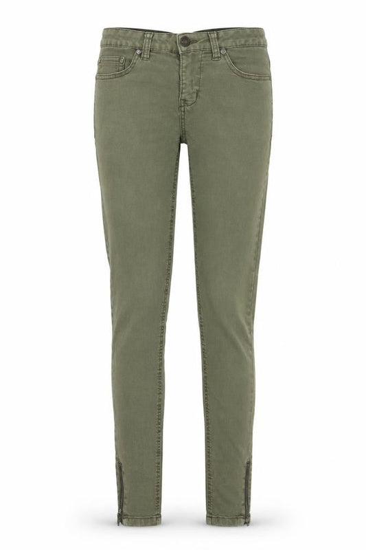 Womens UK Size S Saint Tropez Regular Fit Skinny Green Jeans