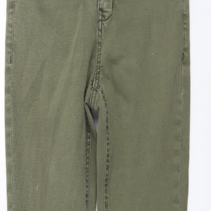 Saint Tropez Womens Green Cotton Skinny Jeans Size S L29 in Regular Button