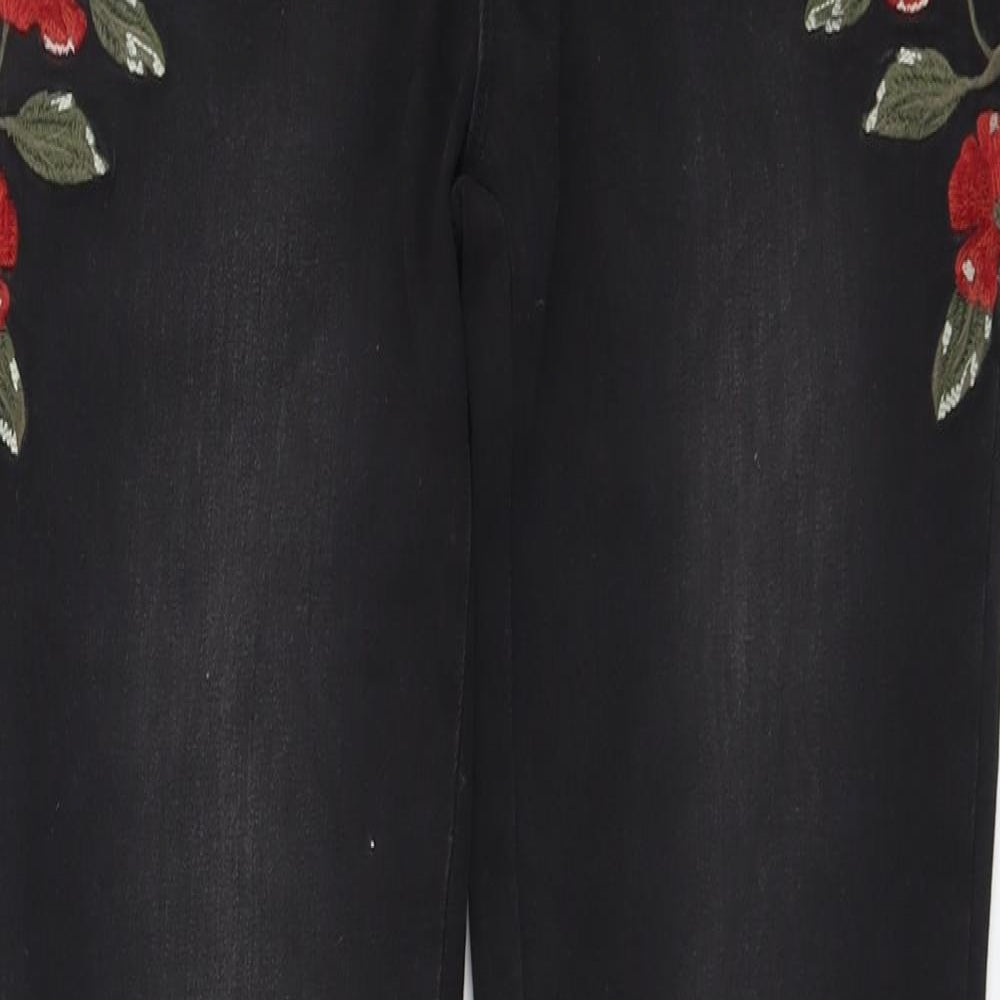 Womens UK Size 30 in find. Regular Fit Skinny Black Jeans