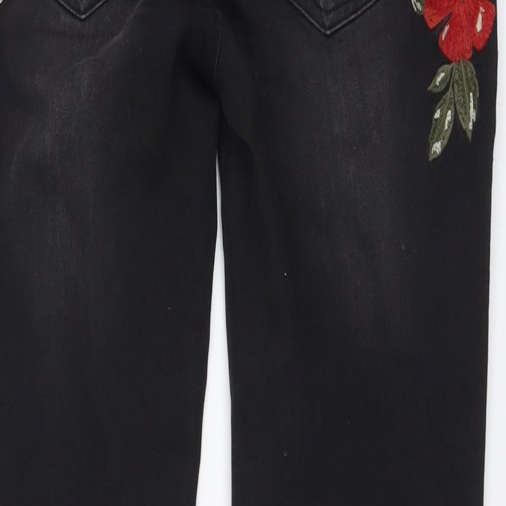 Womens UK Size 30 in find. Regular Fit Skinny Black Jeans