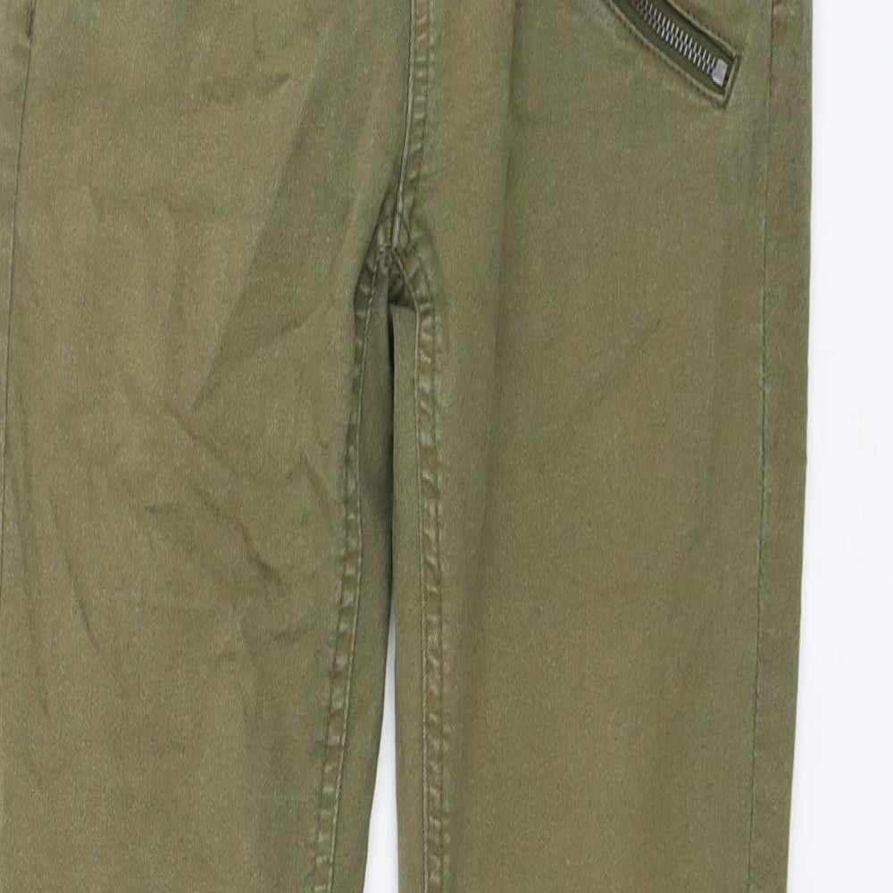 Saint Tropez Womens Green Cotton Skinny Jeans Size 6 L29 in Regular Button
