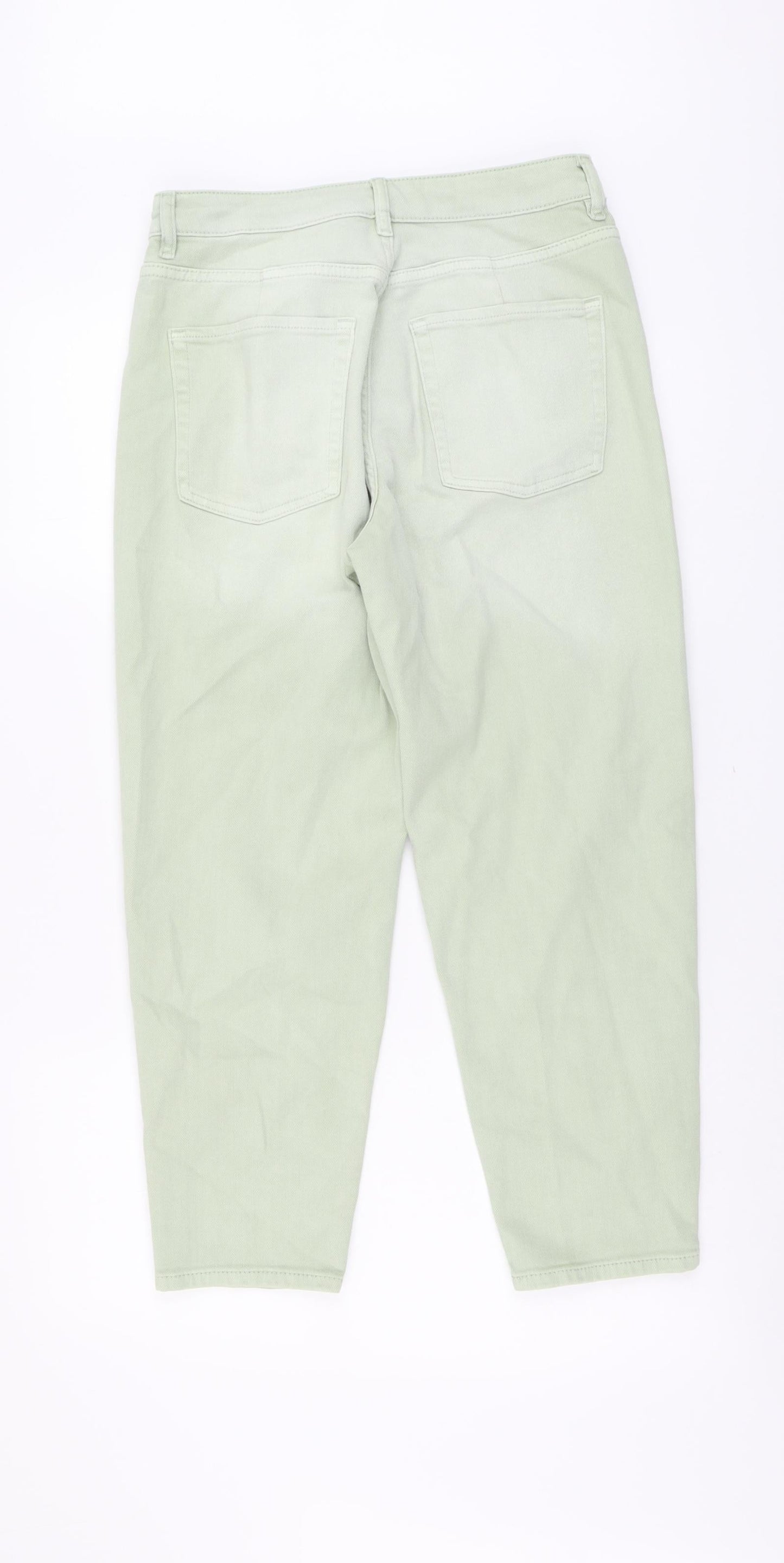 Womens UK Size 10 Marks and Spencer Regular Fit Straight Green Jeans
