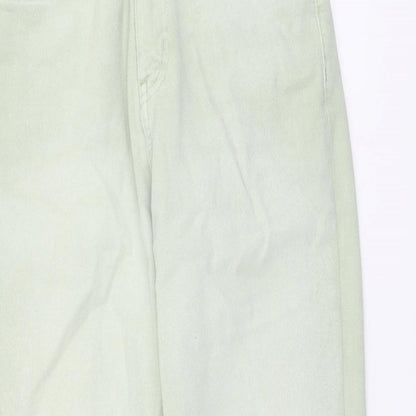 Womens UK Size 10 Marks and Spencer Regular Fit Straight Green Jeans