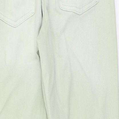 Womens UK Size 10 Marks and Spencer Regular Fit Straight Green Jeans