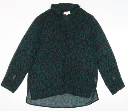 Womens UK Size L Grace & Mila Green Basic Button-Up