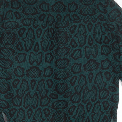 Womens UK Size L Grace & Mila Green Basic Button-Up