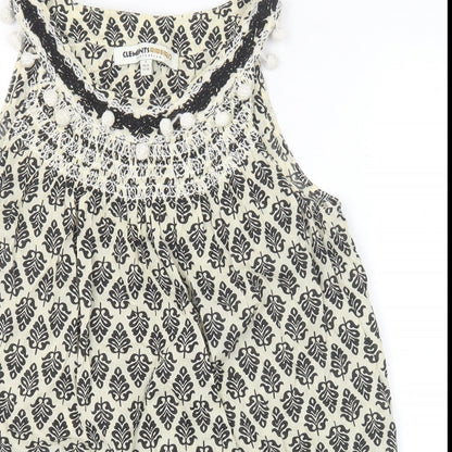 Womens UK Size 10 Clements Ribeiro Black Basic Tank