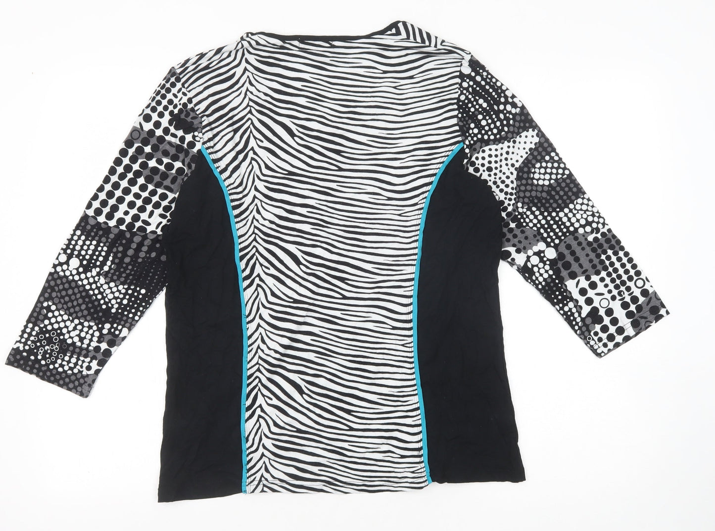 Womens UK Size XL Micha Black Basic T-Shirt