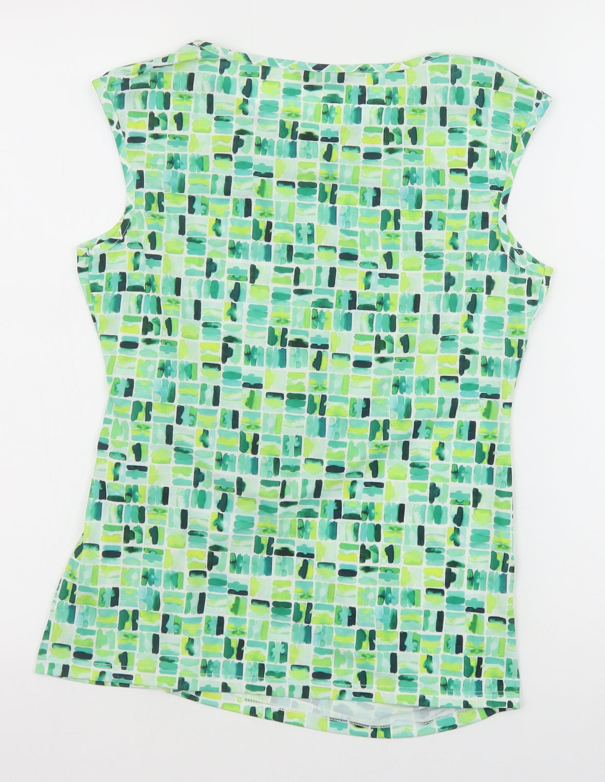 Womens UK Size 10 Roman Green Basic Tank