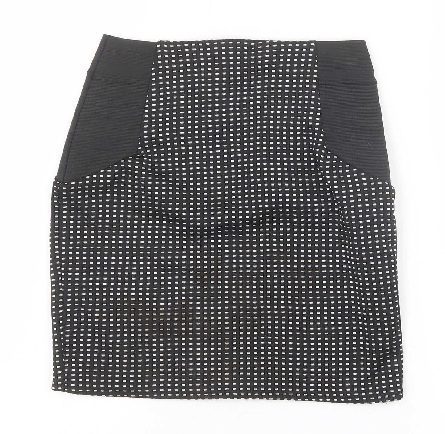 Cameo Rose Womens Black Geometric Polyester Mini Skirt Size 8