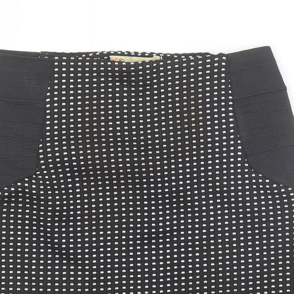 Cameo Rose Womens Black Geometric Polyester Mini Skirt Size 8