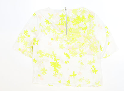 Womens UK Size 12 Marks and Spencer Ivory Basic Blouse