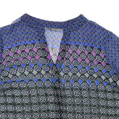Womens UK Size 14 BHS Multicoloured Basic Blouse