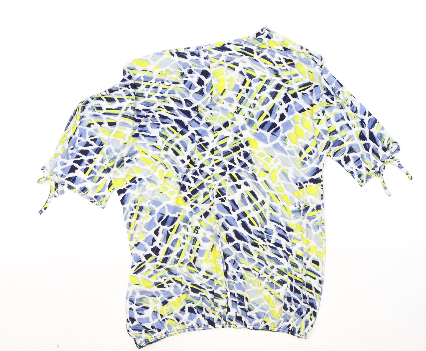 Womens UK Size 14 BASSINI Multicoloured Basic T-Shirt