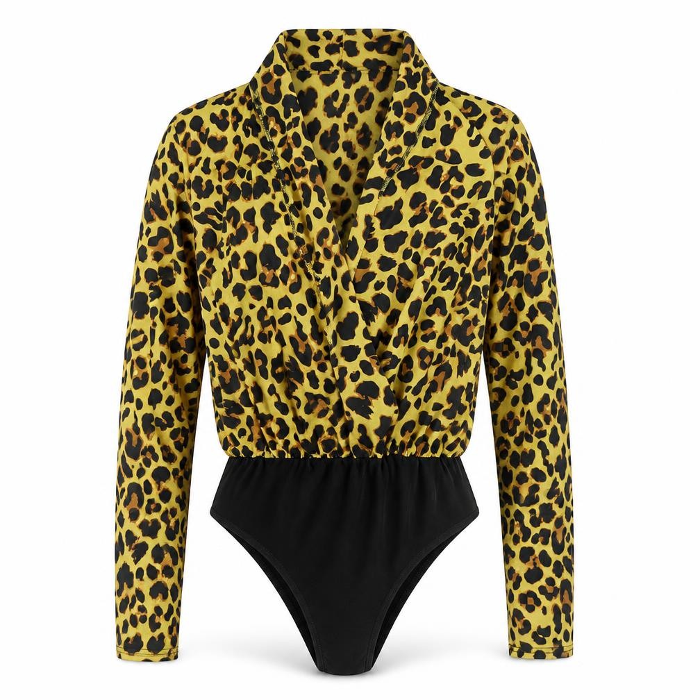 Womens UK Size 10 Boohoo One-Piece Brown Bodysuit