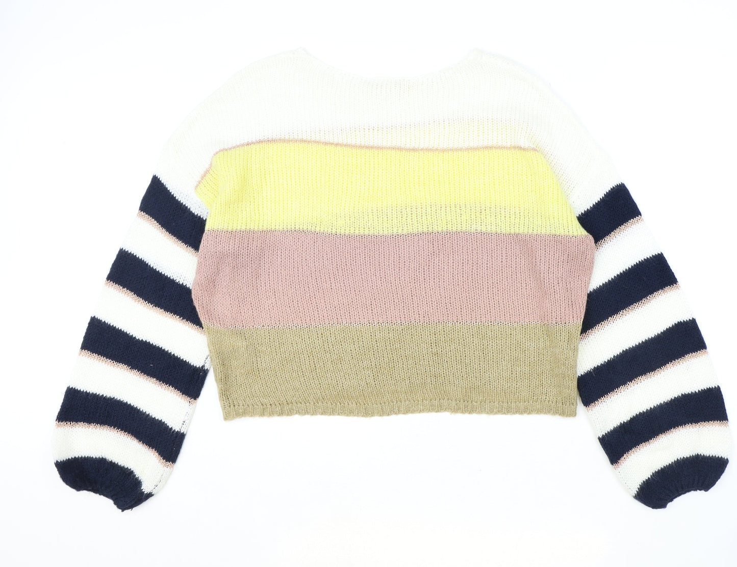 Womens UK Size S Villa Multicoloured Pullover Jumper
