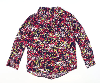 Womens UK Size 10 ISLE Multicoloured Basic Button-Up