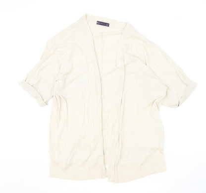 Womens UK Size M Marks and Spencer Beige Cardigan Jumper