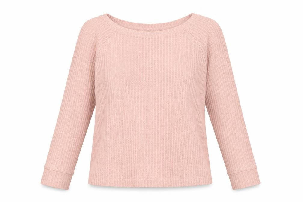 Tresics Womens Pink Boat Neck Polyester Pullover Jumper Size M