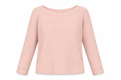 Tresics Womens Pink Boat Neck Polyester Pullover Jumper Size M