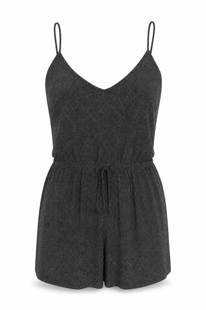 Womens UK Size XS H&M One-Piece Black Playsuit