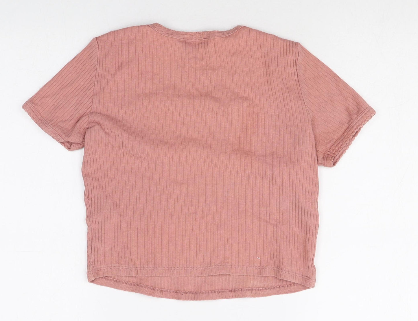 Womens UK Size 8 Topshop Pink Basic T-Shirt