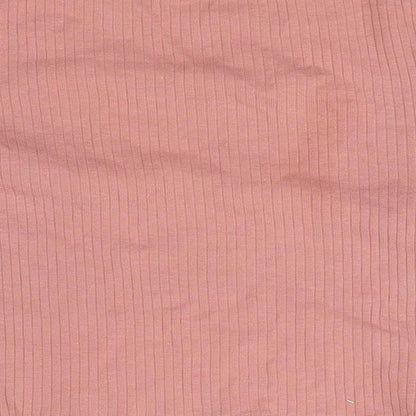 Womens UK Size 8 Topshop Pink Basic T-Shirt