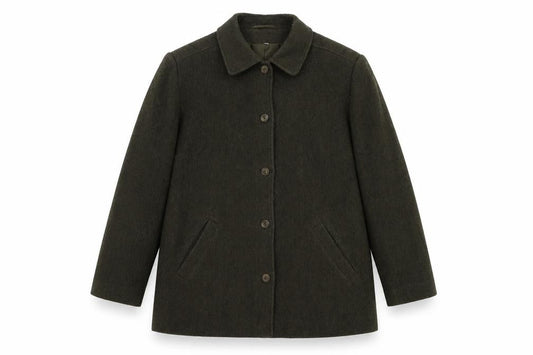 Womens UK Size 14 HOLMEWOOD Green Overcoat