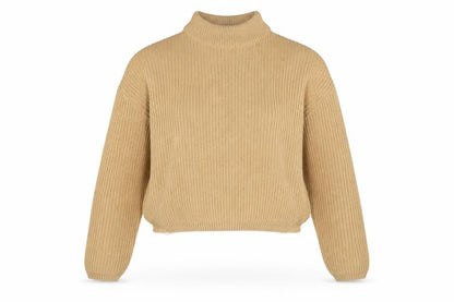 Womens UK Size M Divided Beige Pullover Jumper