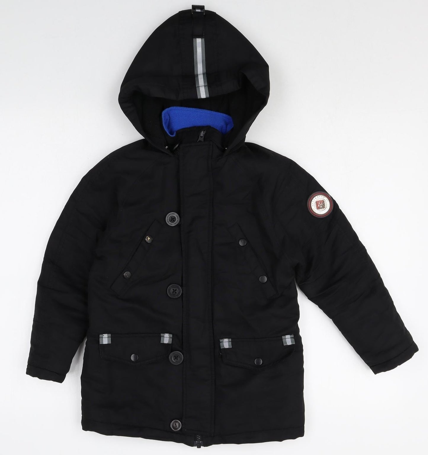 ANDY & EVANS Boys Black Jacket Size S Zip