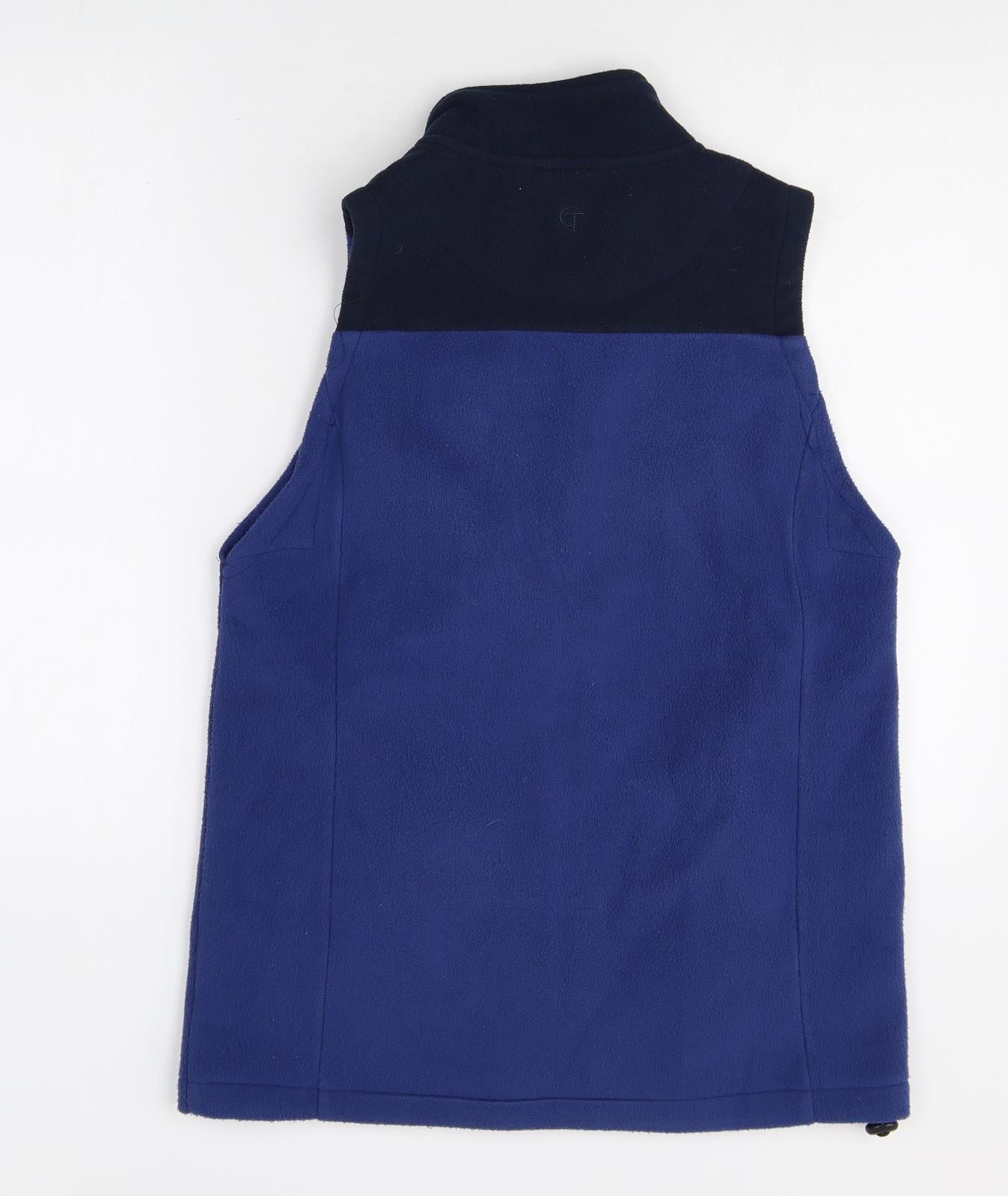 Cotton Traders Womens Blue Gilet Jacket Size XS Zip