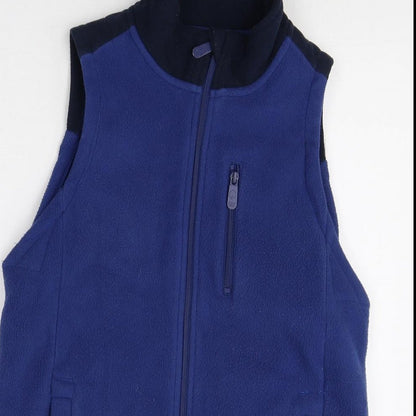 Cotton Traders Womens Blue Gilet Jacket Size XS Zip