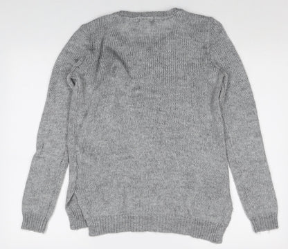 Womens UK Size XS H&M Grey Pullover Jumper