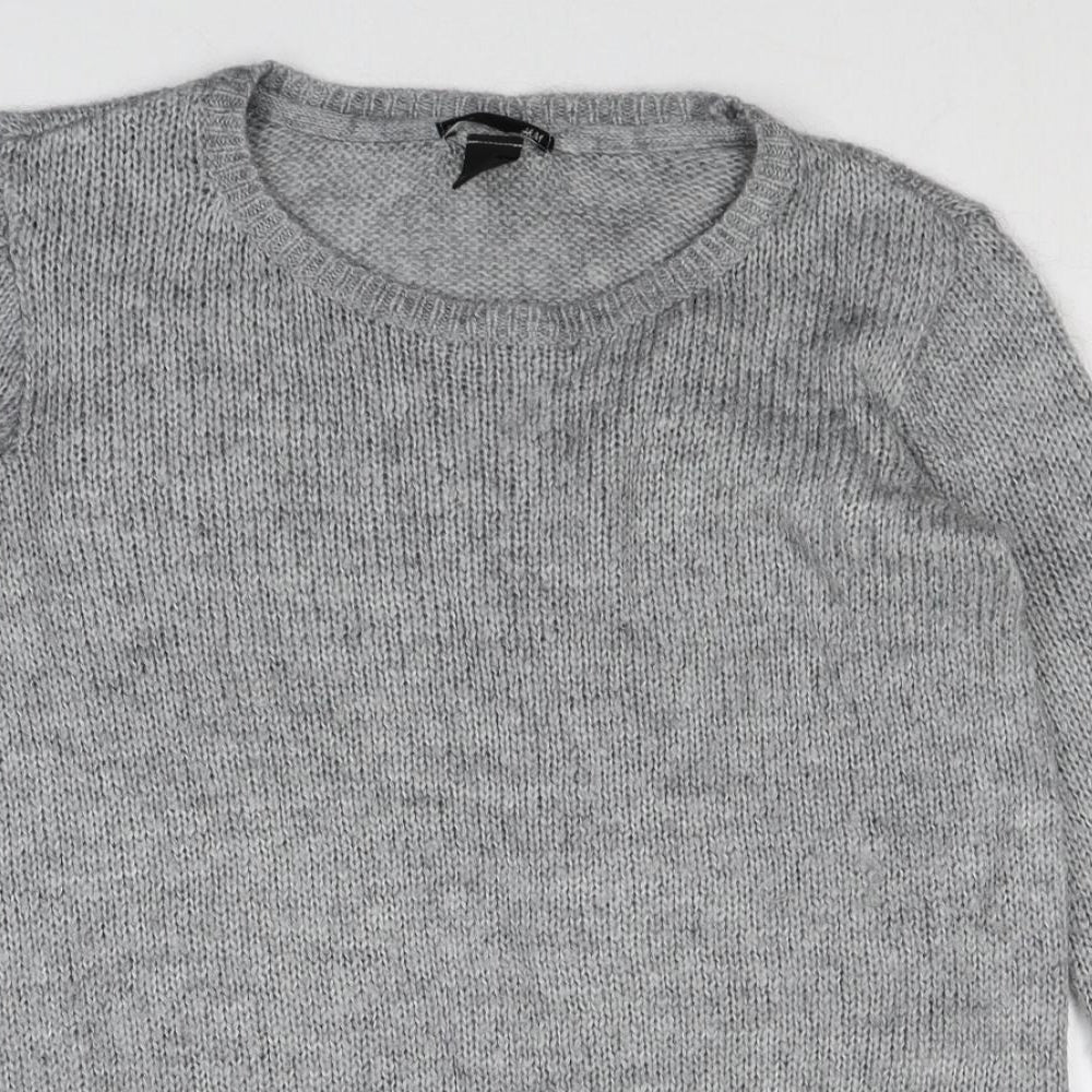 Womens UK Size XS H&M Grey Pullover Jumper