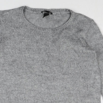Womens UK Size XS H&M Grey Pullover Jumper
