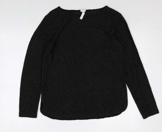 Womens UK Size S H&M Black Pullover Jumper
