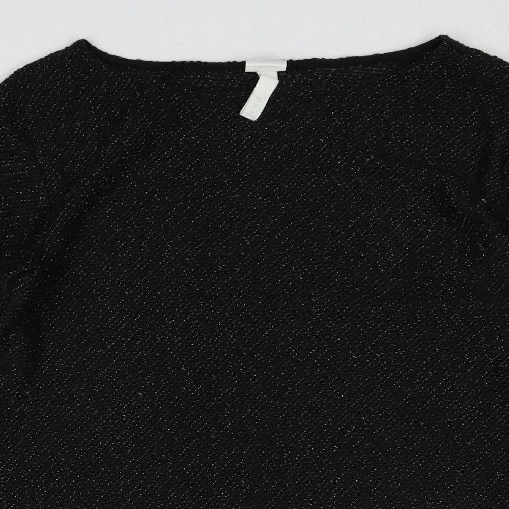 Womens UK Size S H&M Black Pullover Jumper