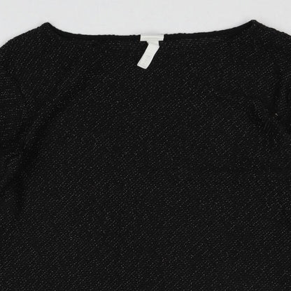 Womens UK Size S H&M Black Pullover Jumper