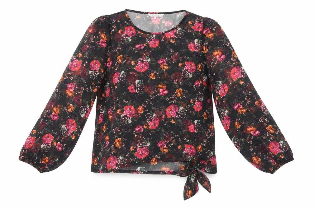 Womens UK Size 12 Peacocks Black Basic Blouse
