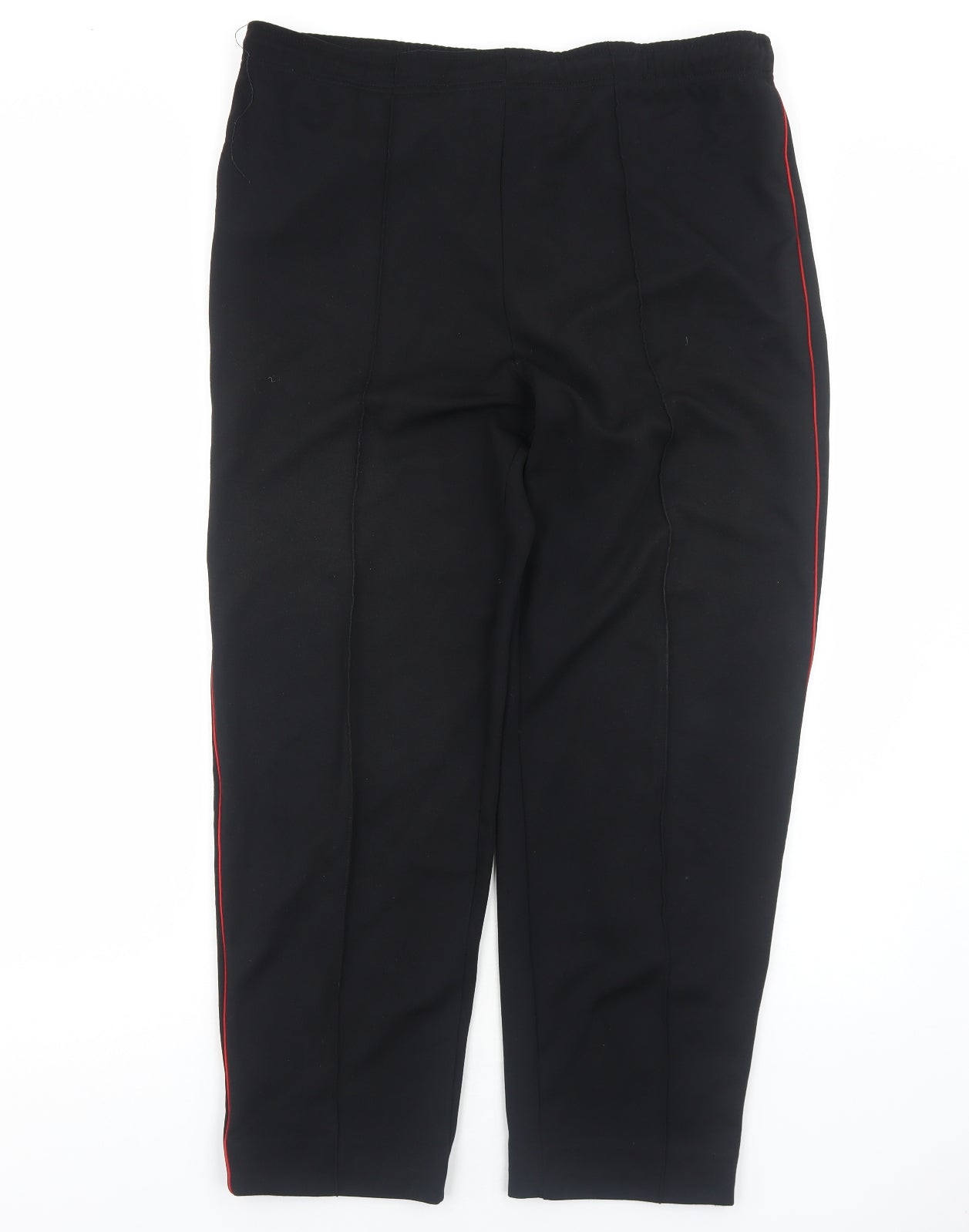 Trakman Sports Womens Black Cotton Trousers Size XL Regular Drawstring