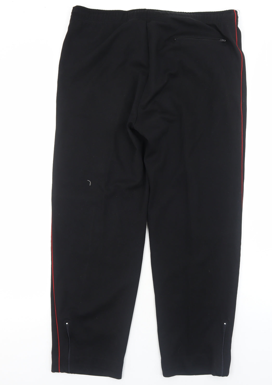 Trakman Sports Womens Black Cotton Trousers Size XL Regular Drawstring