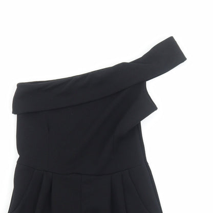 Cameo Rose Womens Black Polyester Playsuit One-Piece Size 8 Pullover