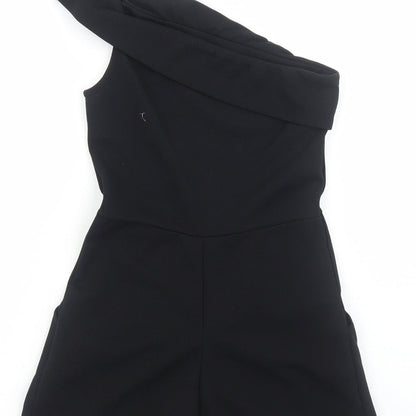 Cameo Rose Womens Black Polyester Playsuit One-Piece Size 8 Pullover