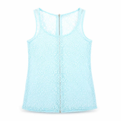 Womens UK Size 8 Quiz Blue Basic Tank